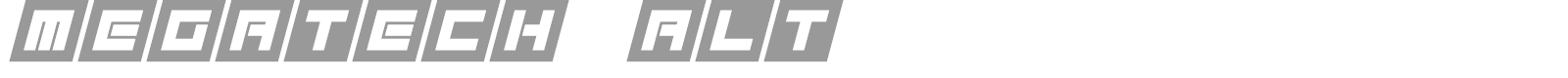 Megatech font preview